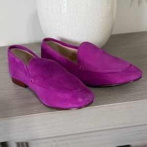 Banana Republic Women's Suede Loafers in Vivid Magenta